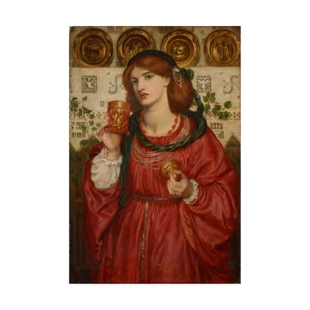 Rossetti 'The Loving Cup' Canvas Art,12x19